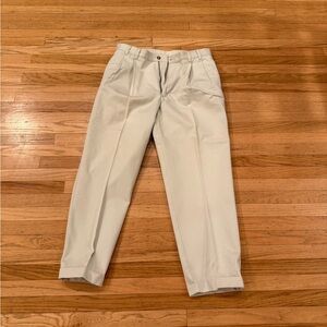 Jos A Bank Dress Pants Light Beige Cotton Size 35x30